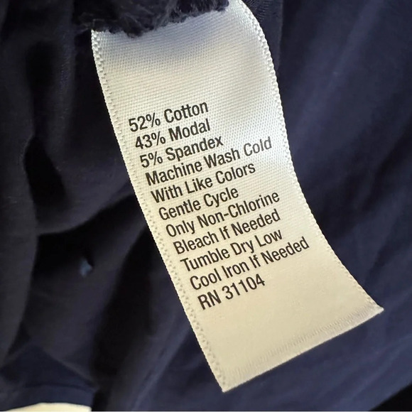 NWT Crown & Ivy Curvy 3X Navy Blue Modal Blend Knit Ruffle Tank Top V Neck New - Picture 4 of 5